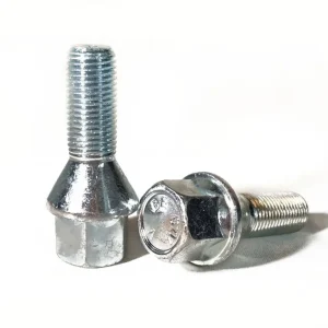 Godt tilbud - M12x1,5 Hjulbolt Kegle 28mm - 17mm Top - Sølv