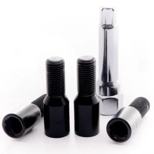 Nytilføjet | M14x1,5 Låsebolt Kegle 26mm Sort - 4 stk