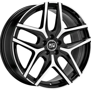 MSW 40 Alufælg - Gunmetal - Sort / Poleret - Tilbudspris