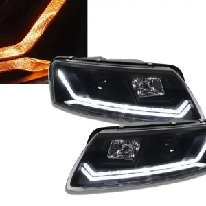 Netop tilføjet - Audi A6 4F Forlygter 4G LED Design 04-08 DYN Blink - Sort