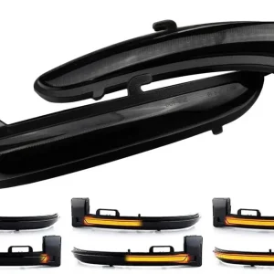 Tidsbegrænset - Mercedes W169 Spejlblinklys Dynamisk LED Sort 04-08