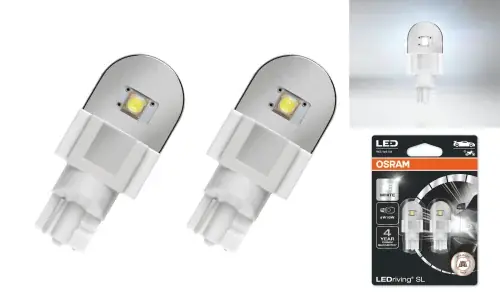 Klar til levering - Osram LEDriving SL T16 W16W 6000K - 2 stk