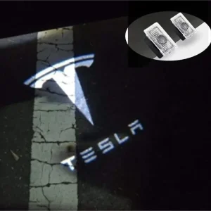 Populær | Tesla Model X / S / 3 LED Ghost Light - Logo inkl. Tekst