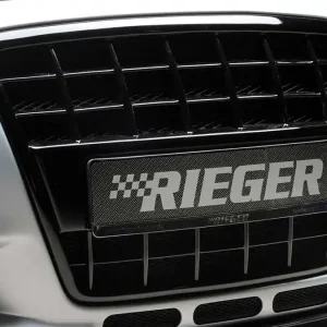 Audi A4 8H Rieger Frontgrill Emblemfri Blanksort - Bestil online