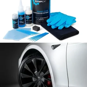 Chipex Lak Reperations Sæt (Lakstift) - Tesla Wheel Grey (9900) | Premium