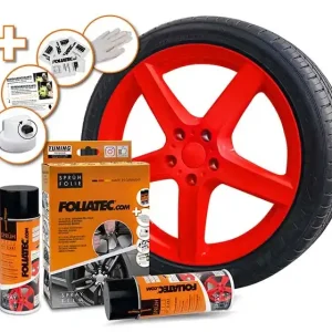 Bedste pris - Foliatec Foliespray Rød 2x400ml