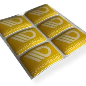Tilbudspris - Maxton Sticker - Gul / Hvid - 6 Stk