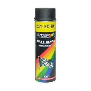 Bedste pris - Motip Matsort Spray Maling Lak 500ml