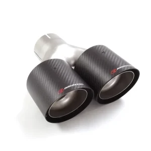 Universal Ragazzon Afgangsrør 2x100mm - Carbon | Kun denne uge