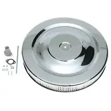 Luftfilter chrome 14 x 2" flad bund (Mr. Gasket 1480 - Proform 66804) - Populær