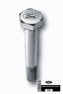 Boltsæt Ford S/B med logo Chrome (Gardner-Westcott 56250-HS) - Toppris