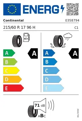 CONTINENTAL Sommerdæk 215/60R17 EcoContact 6 | Bestil i dag