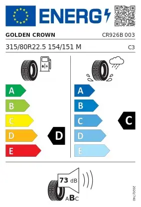 DIVERSEN Sommerdæk 315/80R225 CR926B GOLDEN CROWN - Tidsbegrænset