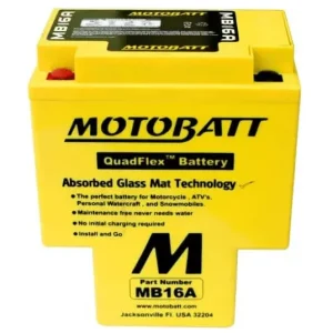 Bedst sælgende | Motobatt - 12V 19Ah 200A Batteri - MB16A