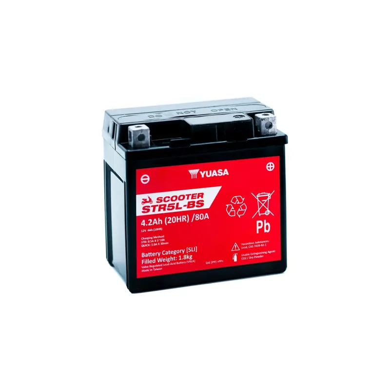 Yuasa - 12V 4.2Ah 80A Batteri - 103230 | Topprodukt