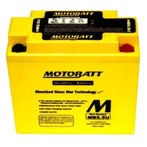 Motobatt - 12V 7Ah 90A Batteri - MB5.5U - Meget populær