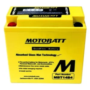 Toppris - Motobatt - 12V 13Ah 175A Batteri - MBT14B4