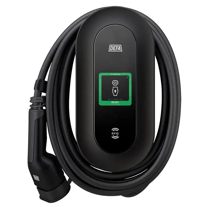 Tilbud | DEFA Power ladestation inkl. vægbeslag, 6 m. kabel 22kw