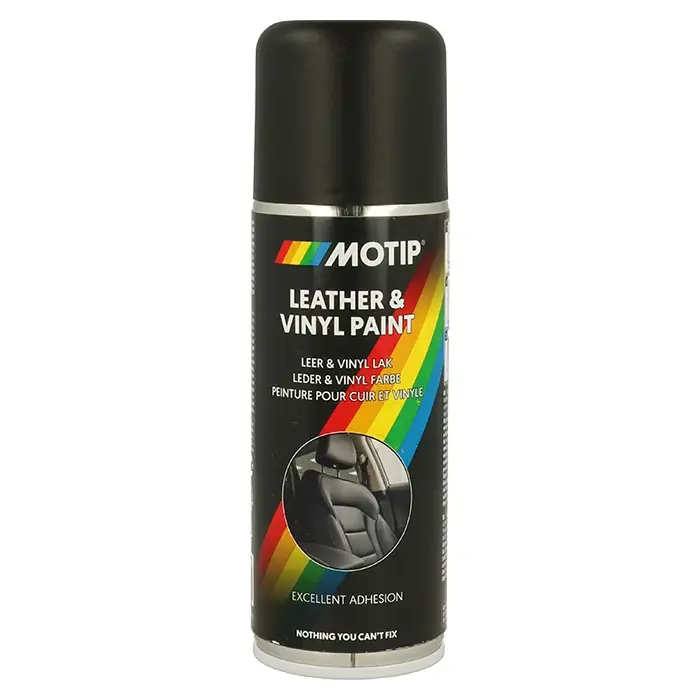 Direkte fra fabrikken - Motip læder og vinyl maling Sort 200ml