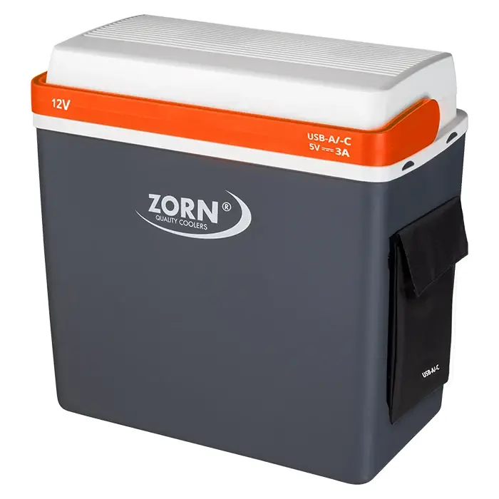 ZORN 21L Elektrisk køleboks 12V med USB A+C - Godt tilbud