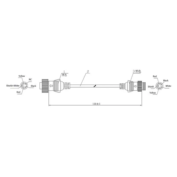 Adapter stik - 6 pin han->4 pin hun | Ekspreslevering
