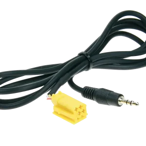 Begrænset antal | Aux adapter MINI-iso->mini-jack 1,25 m.