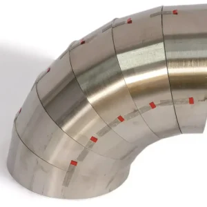 Udsalg | Pie cut Ø101.6mm 15° r=101.6 Rostfritt