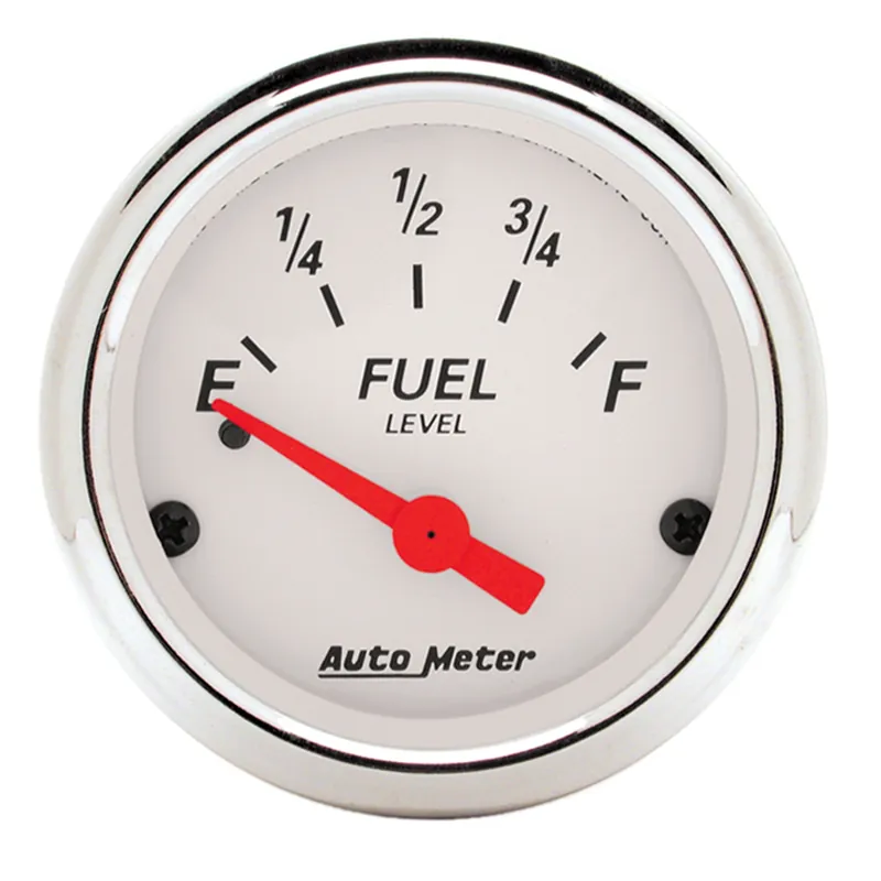2-1/16" Fuel Level, 0-30 Ω, Arctic White - Spar ekstra