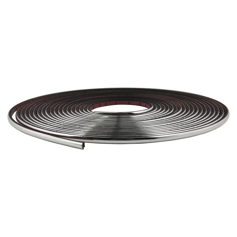AutoStyle, Universal Krom Dekorationsliste - 6mm x 8m - Klar til levering