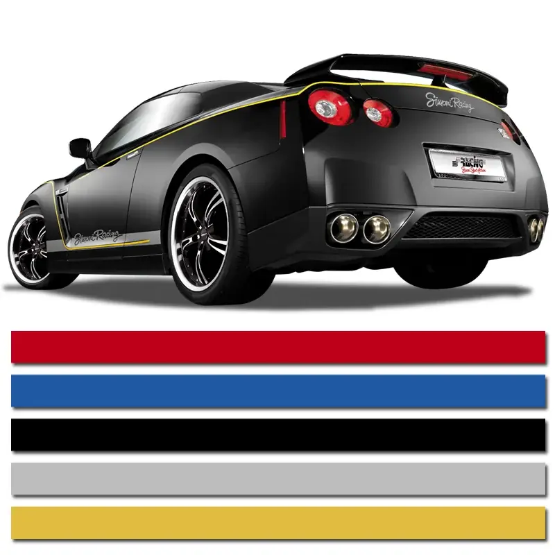 AutoStyle, Selvklæbende Pinstripe - Sort - 3mm x 975cm - Tryg betaling