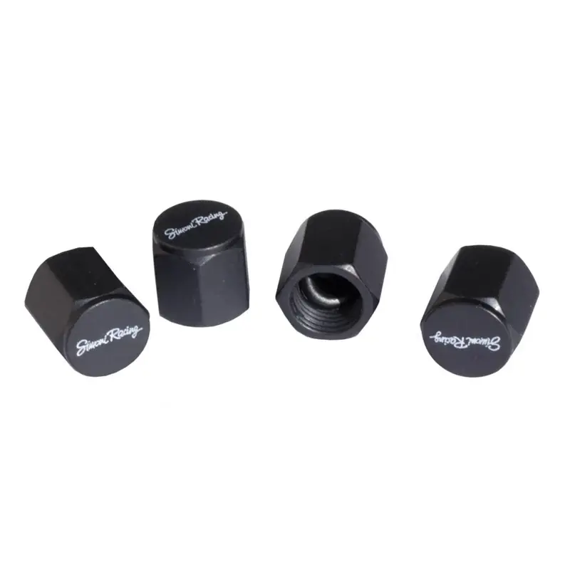 Udsalg | Simoni Racing, Ventilkapper Arcade - Sort - 4 Stk.