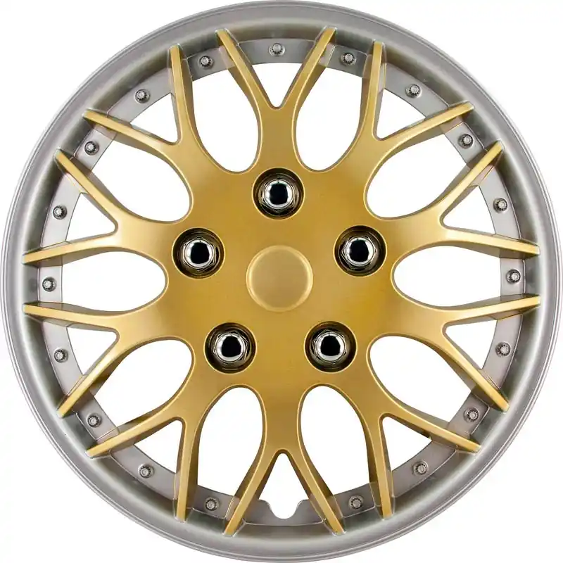 Kun i begrænset tid - AutoStyle, Hjulkapsler, 4stk, Missouri 14-tommer gold/silver rim
