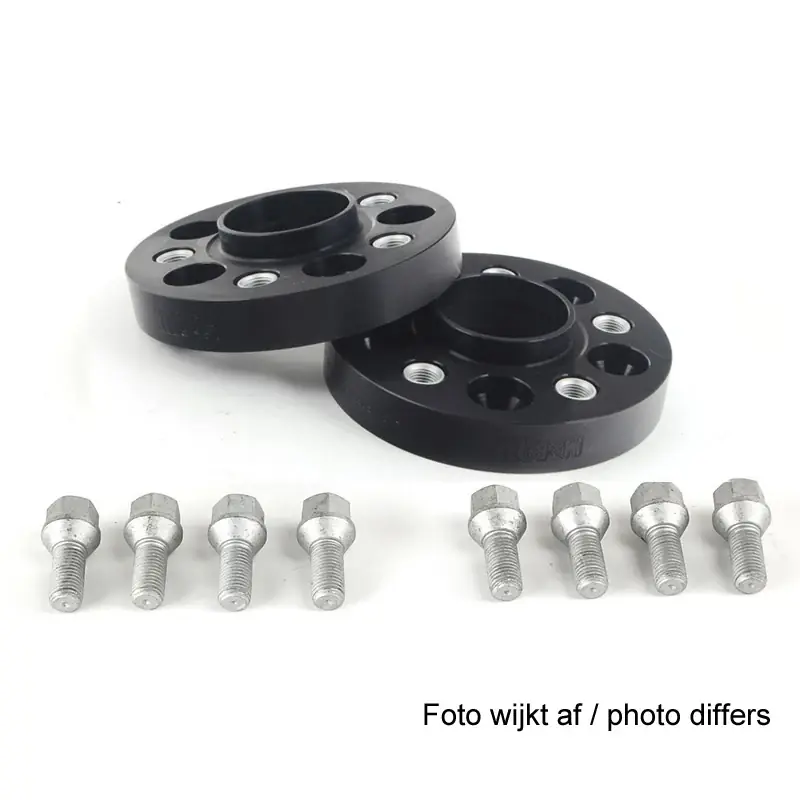 Anbefalet valg | H&R, DRA-System Wheel spacer set 60mm Pr. Aksel - Hulafstand 5x120 - Hub 65,0mm - Bolt str. M14x1,5, passer til Volkswagen - Black