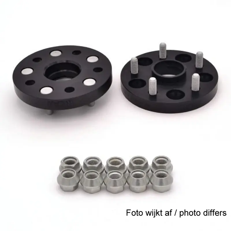 H&R, DRM-System Wheel spacer set 40mm Pr. Aksel - Hulafstand 4x108 - Hub 63,3mm - Bolt str. M12x1,5, passer til Ford - Black - Nyt i shoppen