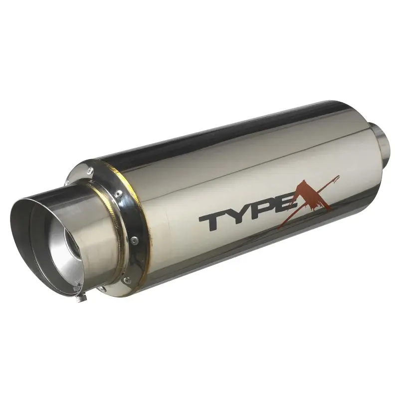 AutoStyle, Sportudstødning Type X Racing ‘DualSound‘ - Ø140mm - Skrå Tip - Populært produkt