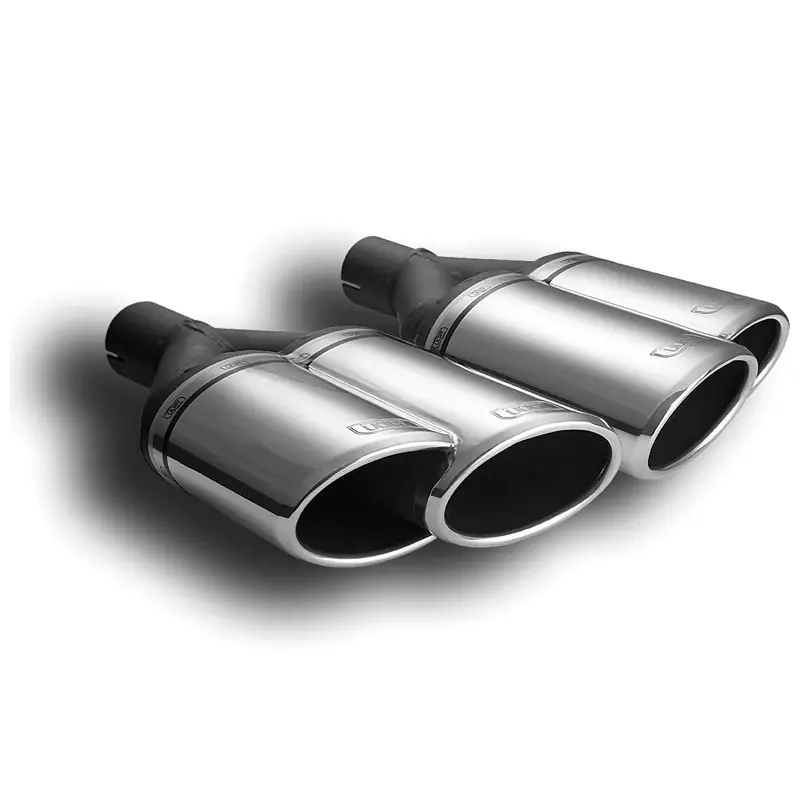 Bedste pris - Ulter Sport, Rørhale (right) - Double Oval 160x65mm - Length 200mm - Installation ->50mm - Inox