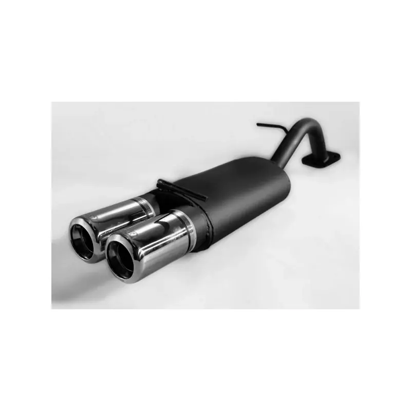 Ulter Sport, Sportudstødning, 2x 80 mm, Passer til Toyota Yaris I HB 1.0i/1.3i (1999-2005), E-godkendt - Spar ekstra