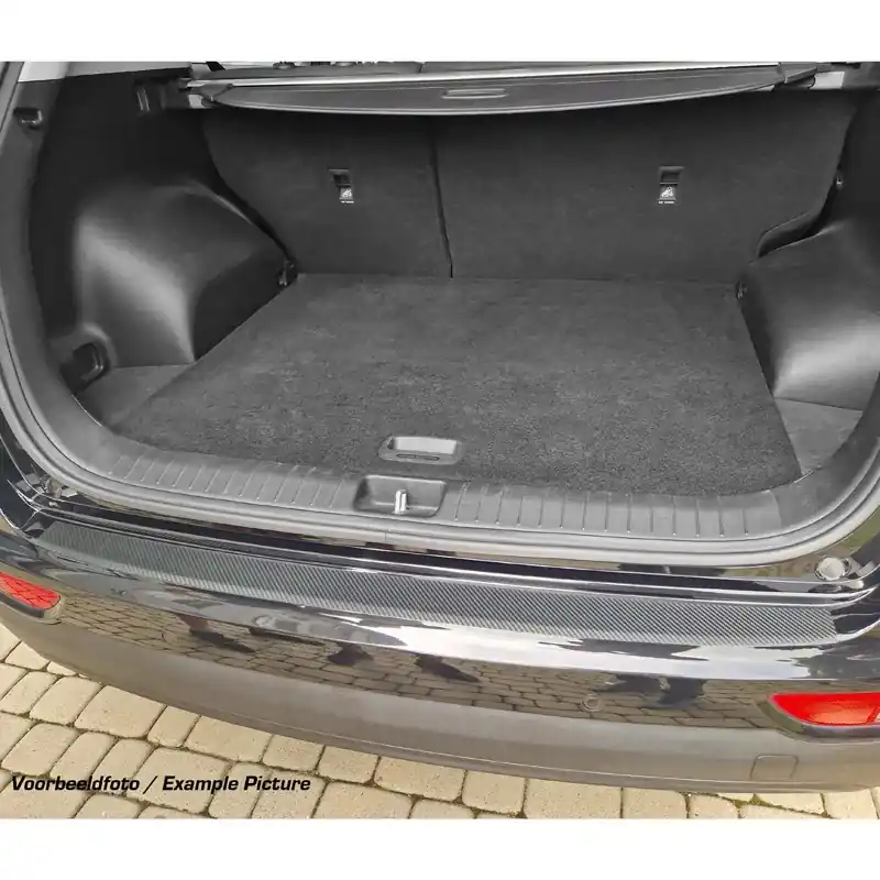 MAX6, Specialtilpasset bagkofangerbeskytter i carbon-look, Passer til Peugeot 3008 II (2016-2024) | Premium kvalitet