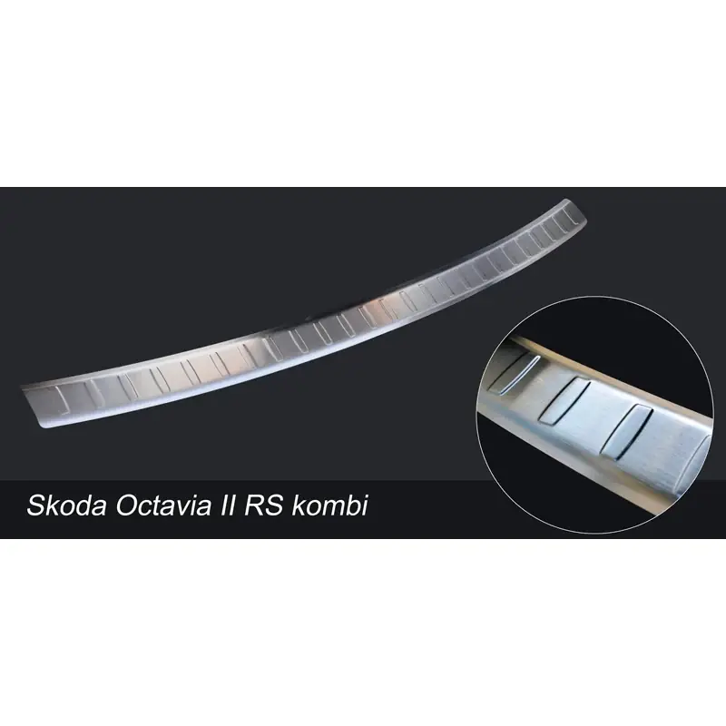 Anbefalet valg - Avisa, Bagkofangerbeskytter, Rustfritstål, passer til Skoda Octavia II RS Combi 2005-2013 ‘Ribs‘