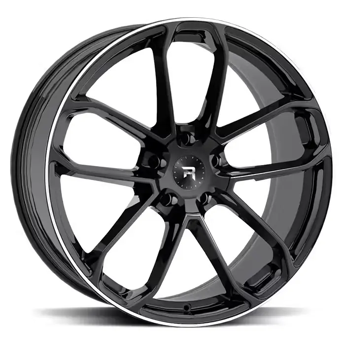 RAUTAMO R14 Black Polish 11x22 5/112 ET40 CB66.6 60° 57mm BMW - Helt ny
