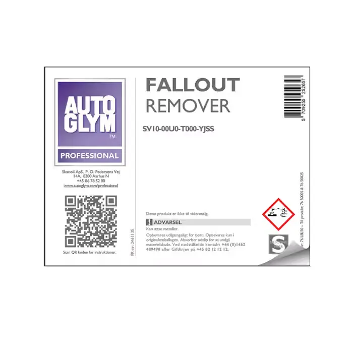 AUTOGLYM Label Autoglym Fallout Remover | Anbefalet valg