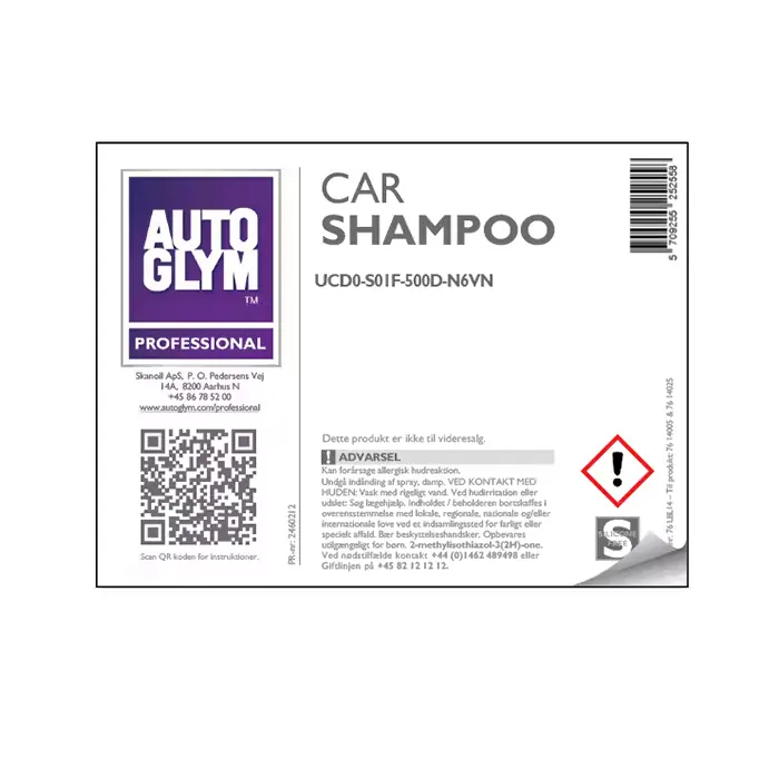 AUTOGLYM Label Autoglym Carshampoo No. 14 - Lav pris