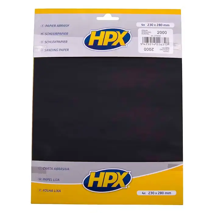 Leveres hurtigt | HPX HPX sandpapir p2000 - 4 stk.