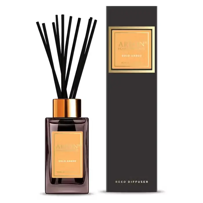 Klar til afsendelse - AREON Areon Home Premium, Duftpinde 85 ml., Gold Amber