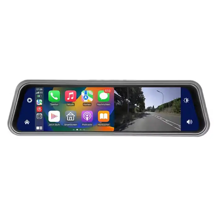 AMPIRE Ampire 9" bakspejl med CarPlay, Android Auto, Dashcam | Nyt i sortimentet