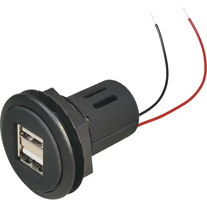 PROCAR 2 x USB-A 8-24v 2 x 2500 ma til indbygning - Anbefalet valg