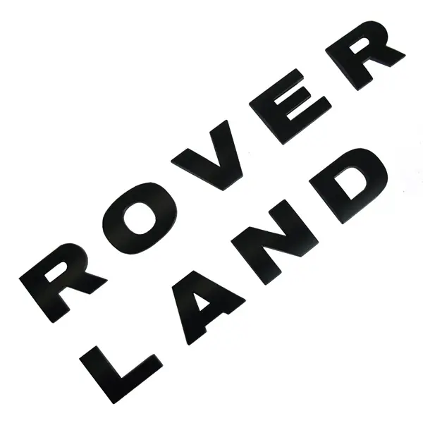 Anbefalet valg | Land Rover "LAND ROVER" logo til kølerhjelmen på Defender modellerne - Blank sort