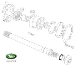 Tryg betaling - Land Rover 0,75 mm shims mellemlægs skive for forreste drivaksel