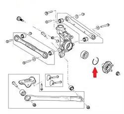 Bedst sælgende - Land Rover hjulleje låsering for Freelander 2 modellen