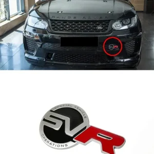 Helt ny - Land Rover SVR badge til kølergrill på Range Rover Sport SVR modellen